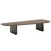 Tmavý dubový konferenční stolek Kave Home Pirita 147 x 65 cm