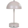 Pískově hnědá kovová stolní LED lampa Halle