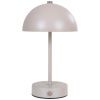Pískově hnědá kovová nabíjecí stolní LED lampa Halle