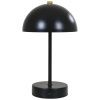 Černá kovová stolní LED lampa Halle