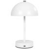 Bílá kovová stolní LED lampa Halle