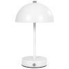 Bílá kovová stolní LED lampa Halle