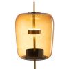 Hnědá skleněná stojací LED lampa J-line Gally 168 cm -fv-interier-25