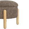 Hnědý bouclé taburet Meda 45 cm -fv-interier-25