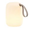 Béžová plastová stolní LED lampa Hav 15 cm