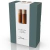Set dvou hnědých kameninových mlýnků na sůl a pepř Zesty 17 cm