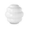 Bílá skleněná váza Bubble 20,5 cm