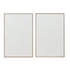 Set dvou bílých abstraktních obrazů J-line Dully 90 x 60 cm
