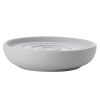 Světle šedá porcelánová miska na mýdlo Nova