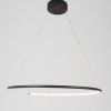 Černé závěsné LED světlo Nova Luce Breda 70 cm