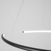 Černé závěsné LED světlo Nova Luce Breda 70 cm