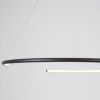 Černé závěsné LED světlo Nova Luce Breda 70 cm
