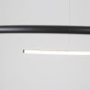 Černé závěsné LED světlo Nova Luce Breda 70 cm