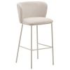 Béžová čalouněná barová židle Kave Home Ciselia 75 cm II.