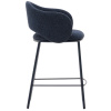 Modrá čalouněná barová židle Kave Home Maina 65 cm