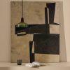 Zelený abstraktní obraz Kave Home Fida 118 x 94 cm -fv-interier-25