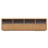 Dubová komoda Kave Home Helvine 200 x 40 cm