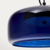 Modré skleněné závěsné LED světlo Kave Home Reig 38 cm -fv-interier-25