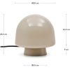 Šedá skleněná stolní lampa Kave Home Reig -fv-interier-25