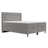 Šedá čalouněná postel NEA 200 x 200 cm, boxspring