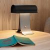Černá kovová stolní LED lampa Archive 25 cm -fv-interier-25