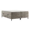 Béžová čalouněná postel boxspring ARAYA 200 x 200 cm