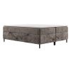 Hnědá čalouněná postel boxspring ARAYA 180 x 200 cm