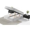 Světle šedá čalouněná postel boxspring FREJA 200 x 200 cm -fv-interier-25