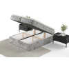 Šedá čalouněná postel boxspring FREJA 200 x 200 cm -fv-interier-25