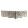 Béžová čalouněná postel boxspring FREJA 160 x 200 cm