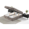 Hnědá čalouněná postel boxspring FREJA 160 x 200 cm -fv-interier-25