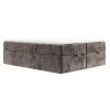 Hnědá čalouněná postel boxspring FREJA 180 x 200 cm