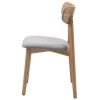 Šedá bouclé jídelní židle Unique Furniture Elim
