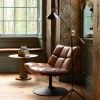 Hnědé otočné křeslo DUTCHBONE Bar