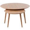 Set dvou dubových konferenčních stolků Unique Furniture Adda 58/88 cm