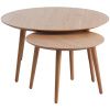 Set dubových konferenčních stolků Adda 58/88 cm