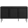 Černá komoda Unique Furniture Pensacola 140 x 40 cm