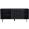 Černá kovová komoda Unique Furniture Veep 160 x 45 cm