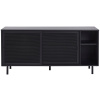 Černá kovová komoda Unique Furniture Veep 160 x 45 cm