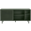 Olivově zelená kovová komoda Unique Furniture Veep 160 x 45 cm