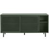 Olivově zelená kovová komoda Unique Furniture Veep 160 x 45 cm