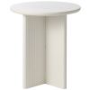 Šedý lakovaný odkládací stolek Unique Furniture Palma 50 cm