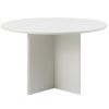 Šedý lakovaný jídelní stůl Unique Furniture Palma 110 cm