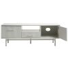Šedý lakovaný TV stolek Unique Furniture Palma 140 x 45 cm