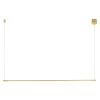 Zlaté kovové závěsné LED světlo Nova Luce Elettra 120 cm