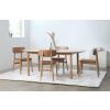 Dubová jídelní židle Unique Furniture Livo s hnědým koženkovým sedákem -fv-interier-25
