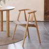 Dubová jídelní židle Unique Furniture Relate s hnědým sedákem -fv-interier-25