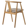 Dubová jídelní židle Unique Furniture Relate s hnědým sedákem