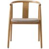 Dubová jídelní židle Unique Furniture Relate s hnědým sedákem