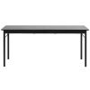 Černý dubový jídelní stůl Unique Furniture Savona 180 x 95 cm